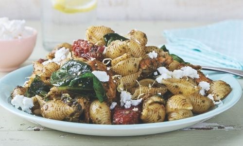 Chicken, Lemon And Sun-Dried Tomato Pesto Pasta